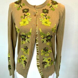 Vintage Votre Nom Beaded and Embroidered Cardigan | EUC | Size 40 (medium)